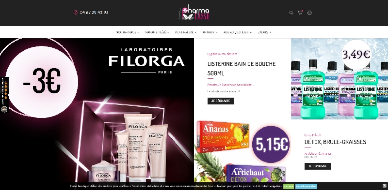 Site e-commerce PRESTASHOP PHARMACASSE - 