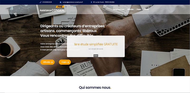 Site vitrine WORDPRESS Assistance Conseil PME - 