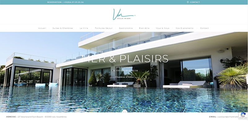 Site vitrine WORDPRESS VILLA MIAMI - 