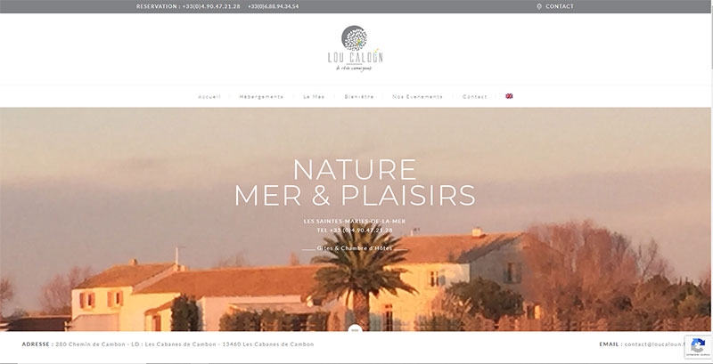 Site vitrine WORDPRESS LOU CALOUN - 